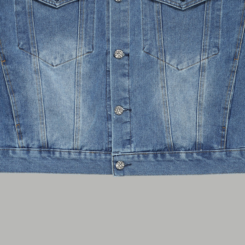 クロムハーツ（Chrome Hearts） デニム ジャケット コート アウター 長袖 メンズ＆レディース