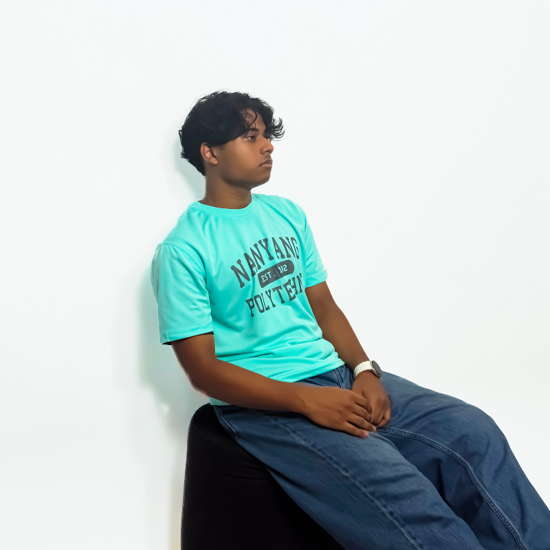 NYP 1992 DRI-FIT T-SHIRT (TIFFANY BLUE WITH DARK GREY FONT)