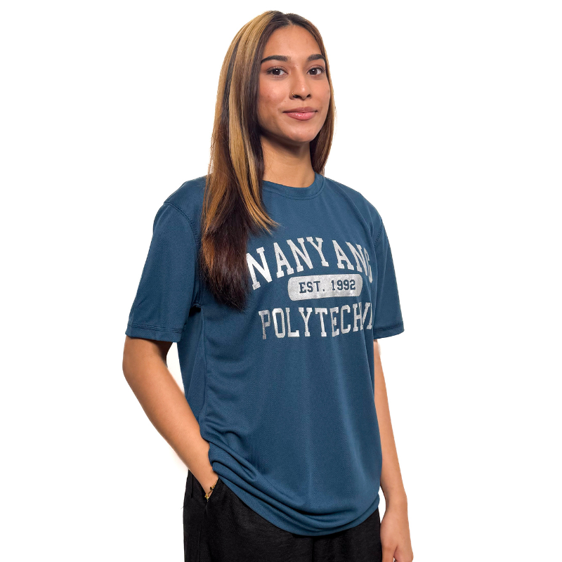 NYP 1992 DRI-FIT T-SHIRT (SLATE BLUE WITH SILVER FONT)