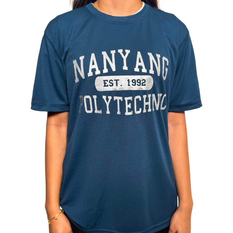 NYP 1992 DRI-FIT T-SHIRT (SLATE BLUE WITH SILVER FONT)