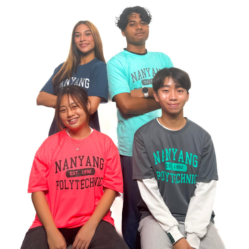 NYP 1992 DRI-FIT T-SHIRT (NEON PEACH WITH BLACK FONT)