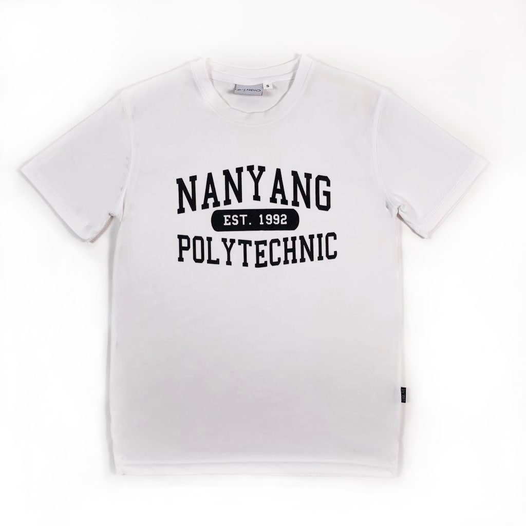 NYP 1992 DRI-FIT T-SHIRT (WHITE WITH BLACK FONT)