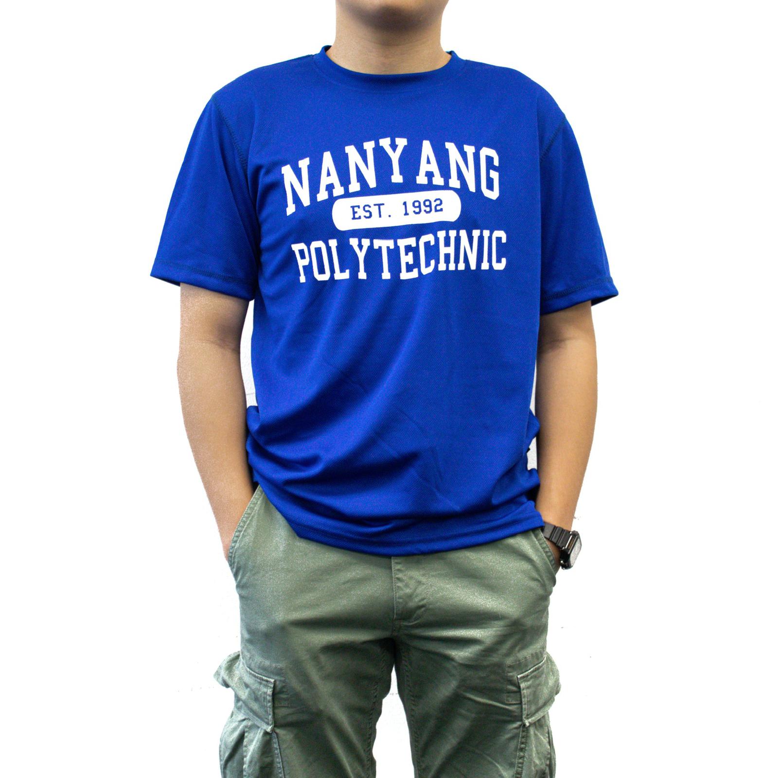 NYP 1992 DRI-FIT T-SHIRT (BLUE WITH WHITE FONT)
