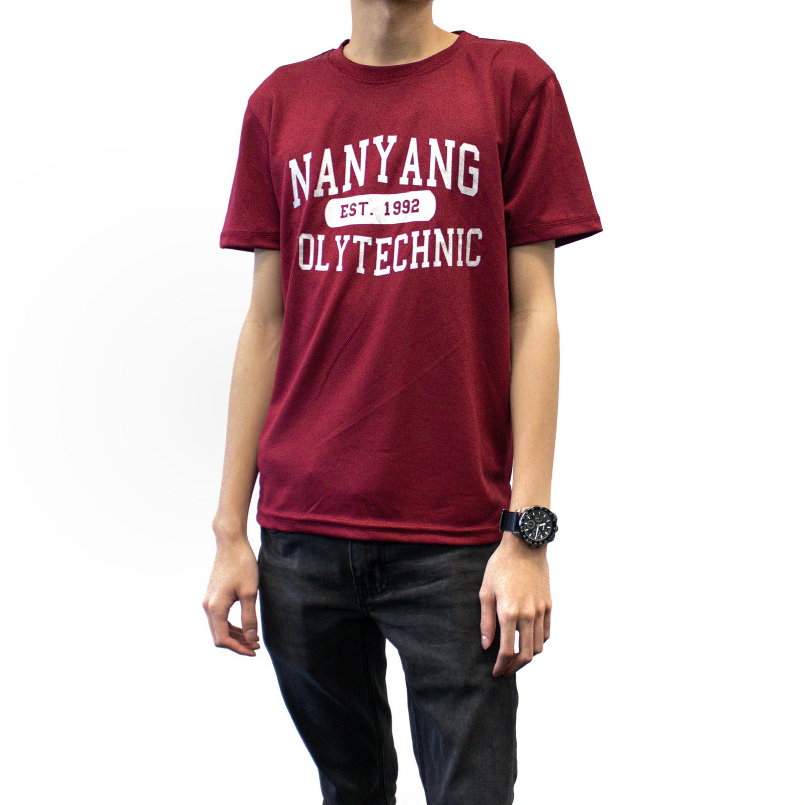 NYP 1992 DRI-FIT T-SHIRT (MAROON WITH SILVER FONT)