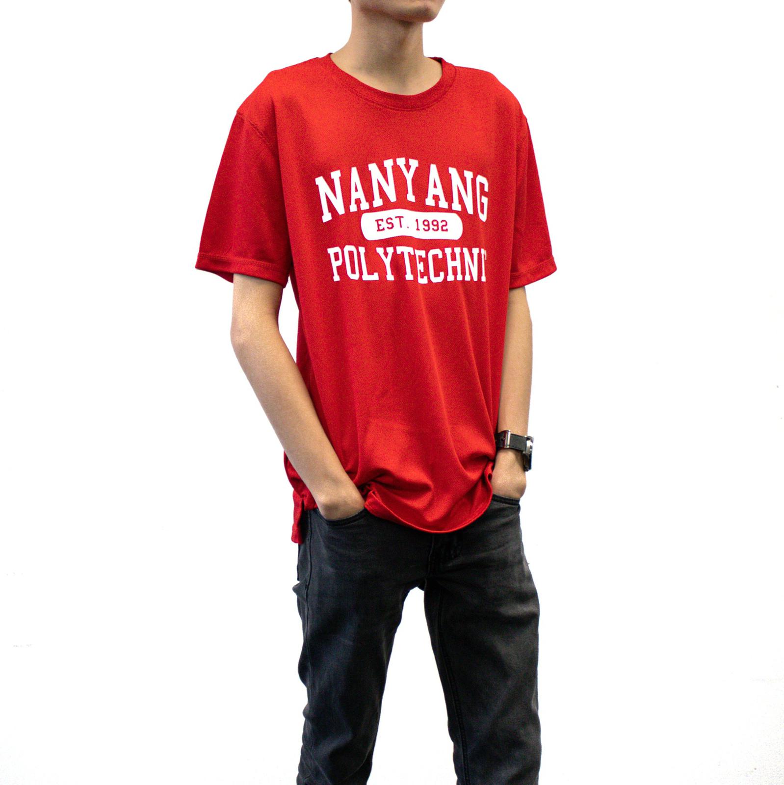 NYP 1992 DRI-FIT T-SHIRT (RED WITH WHITE FONT)