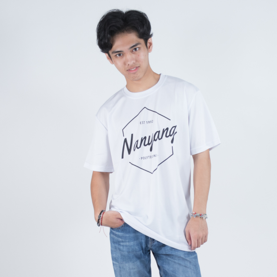 NYP HEX DRI FIT TEE WHITE