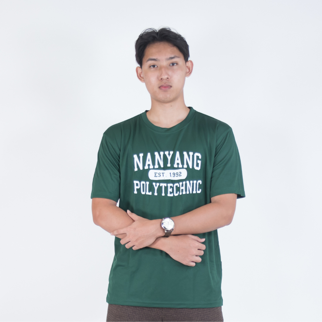 NYP 1992 DRI-FIT T-SHIRT (GREEN WITH WHITE FONT)