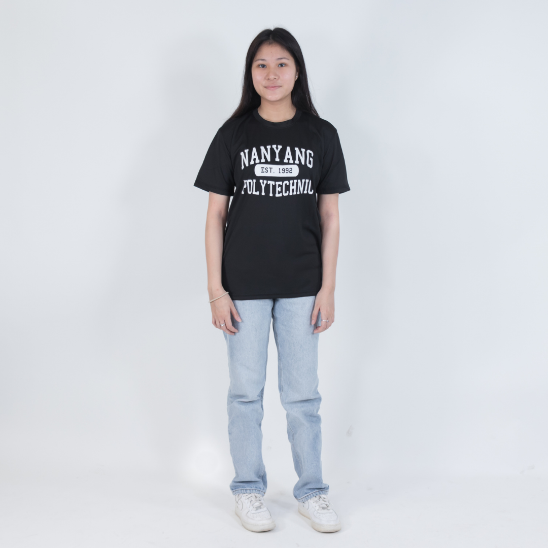 NYP 1992 DRI-FIT T-SHIRT (BLACK WITH WHITE FONT)