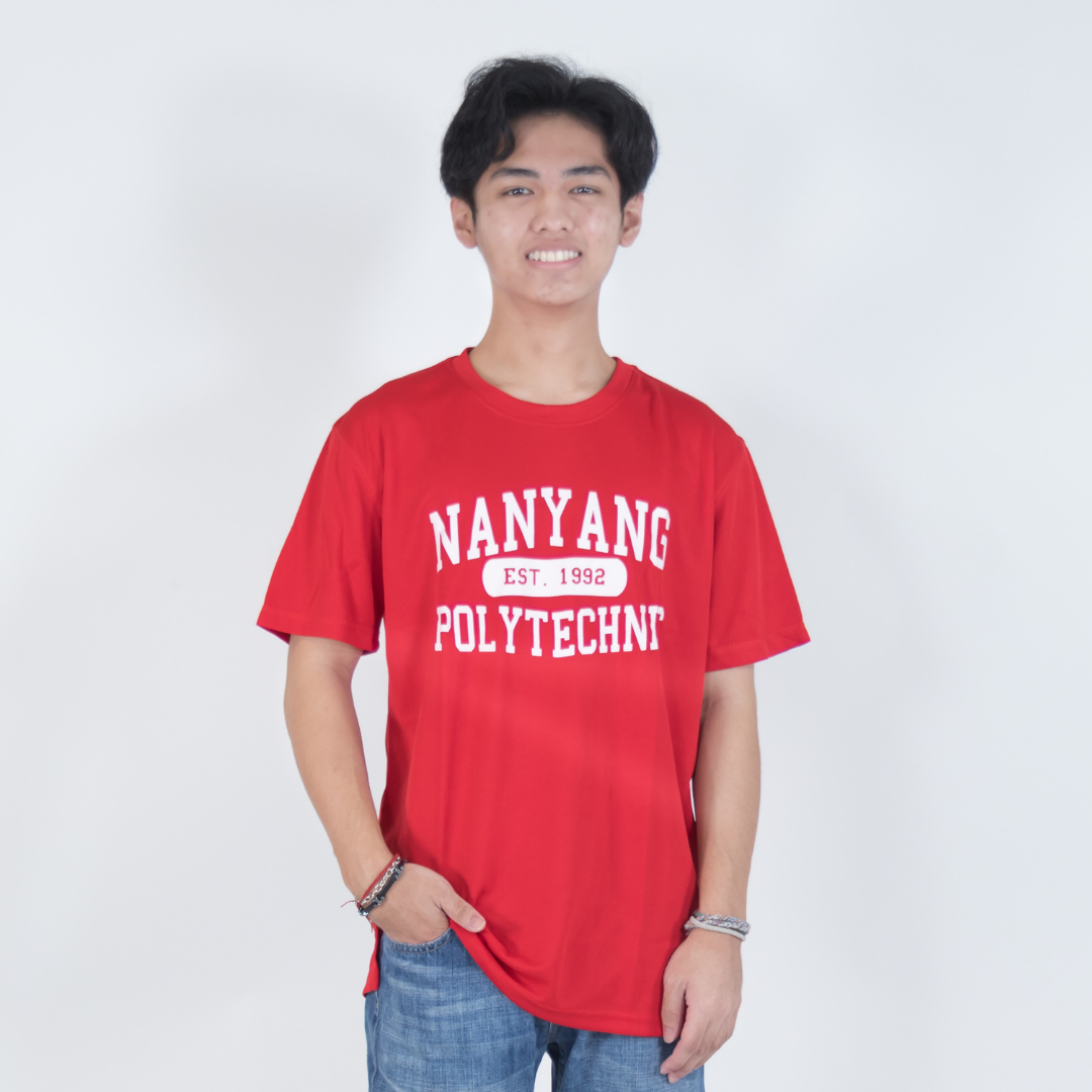 NYP 1992 DRI-FIT T-SHIRT (RED WITH WHITE FONT)