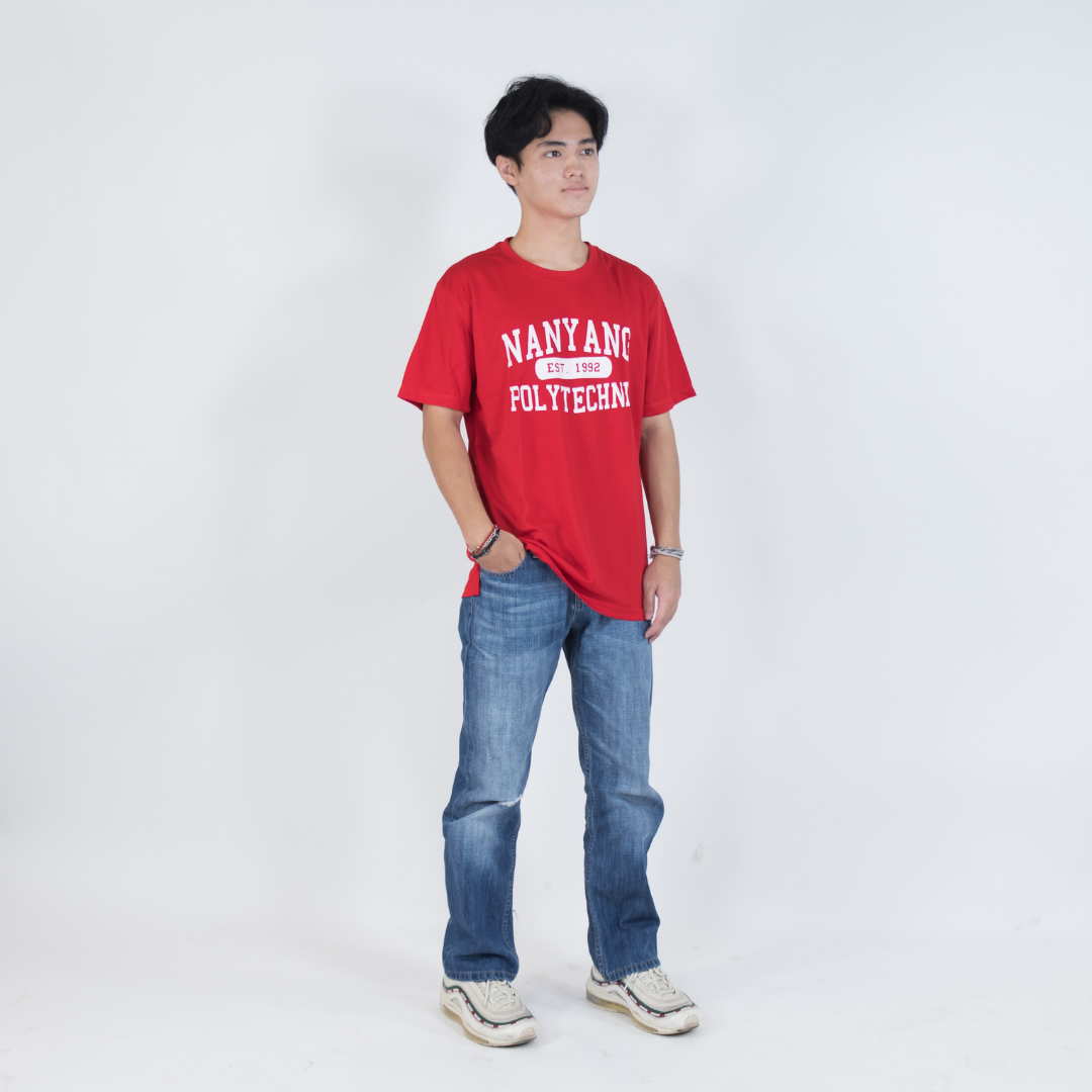 t shirt red and white