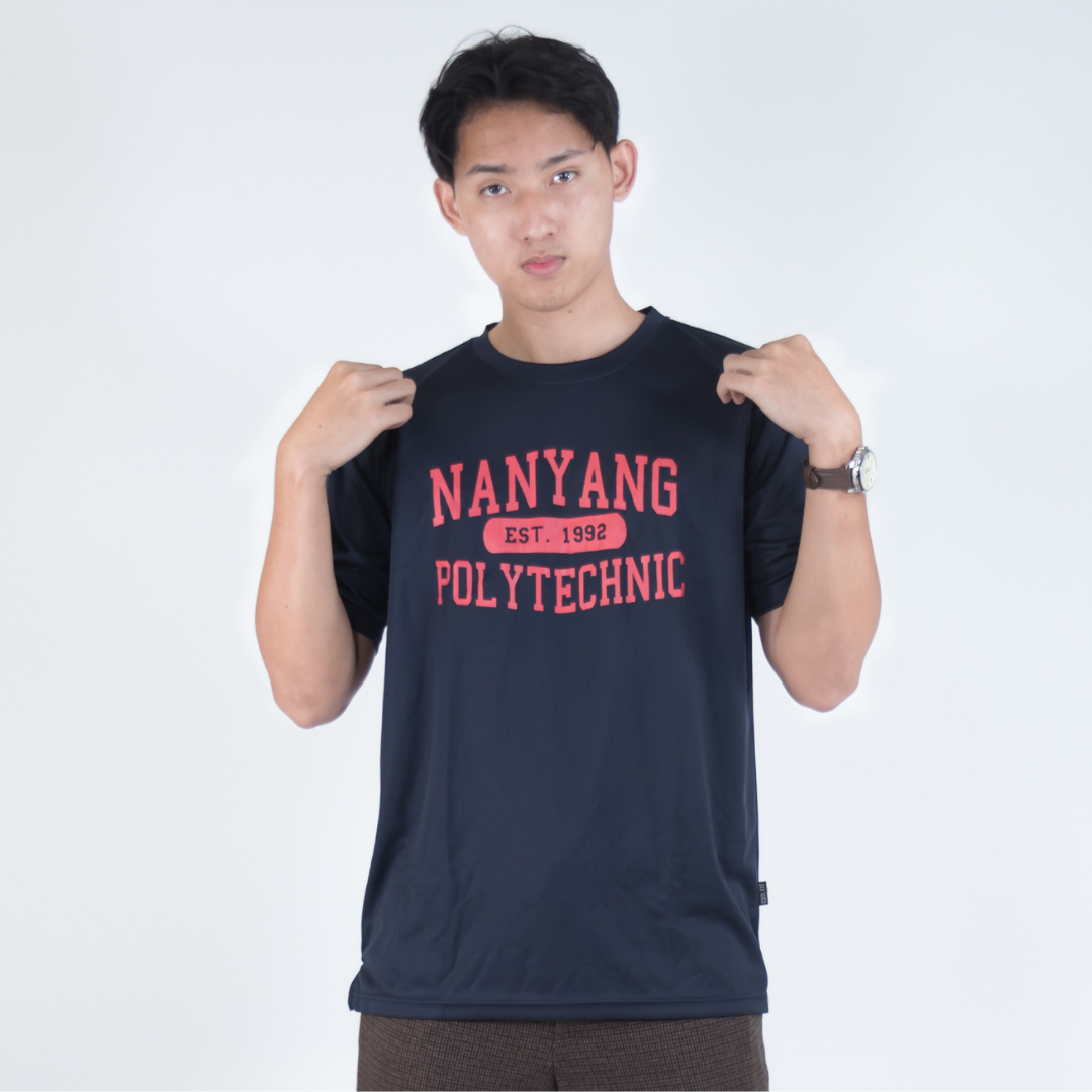 NYP 1992 DRI-FIT T-SHIRT (NAVY WITH RED FONT)