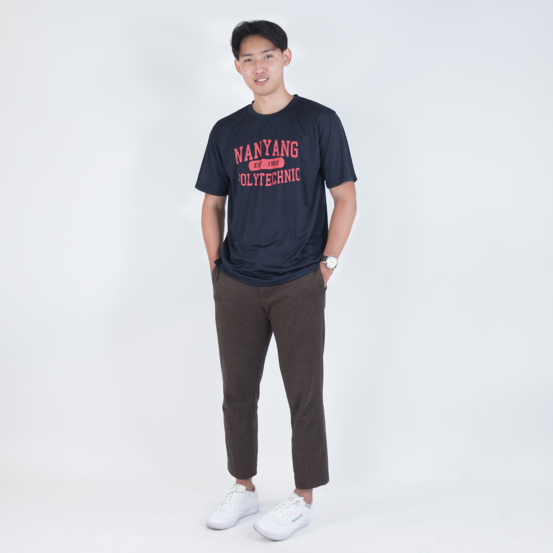 NYP 1992 DRI-FIT T-SHIRT (NAVY WITH RED FONT)