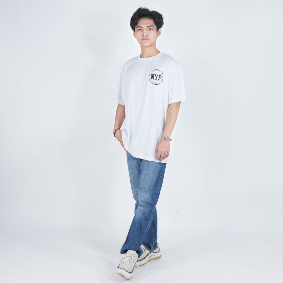 NYP LOGO R/N TEE WHITE - D’Studio