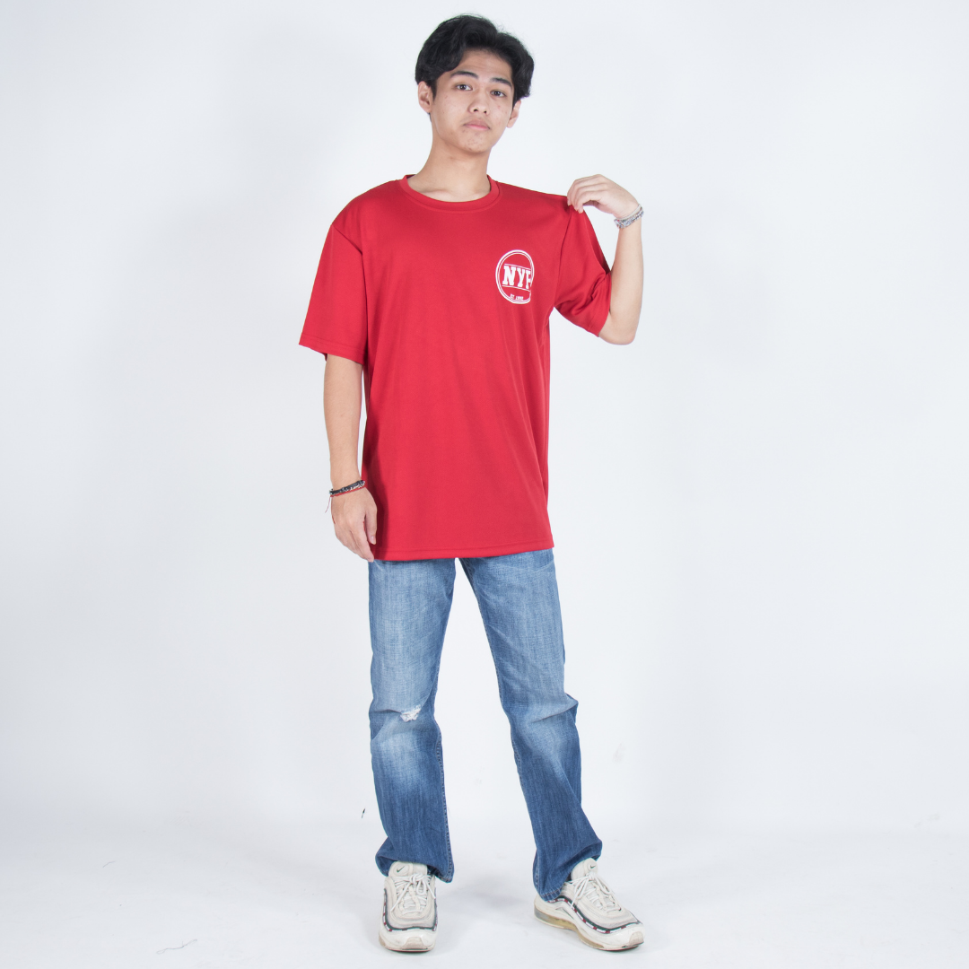 NYP LOGO R/N TEE RED