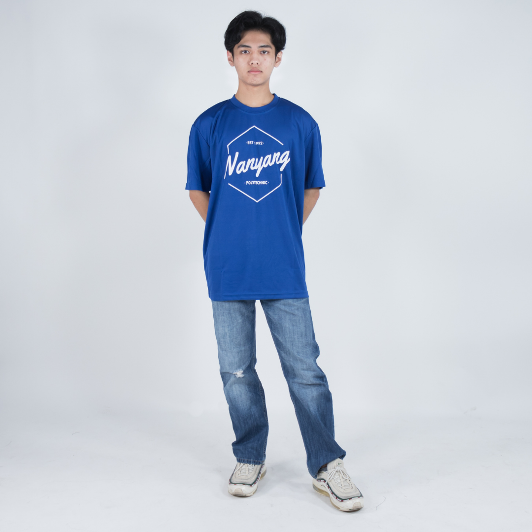 NYP HEX DRI-FIT TEE ROYAL BLUE