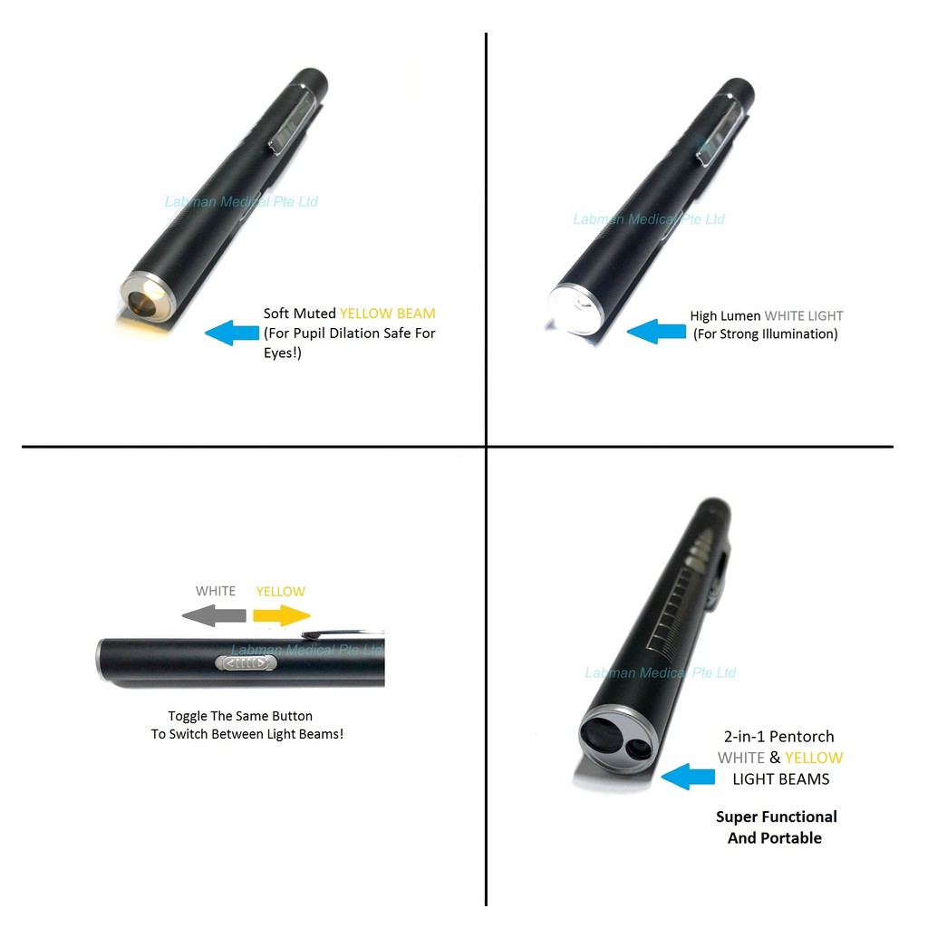 LABMAN DUAL-LIGHT Pentorch (Rechargeable type)