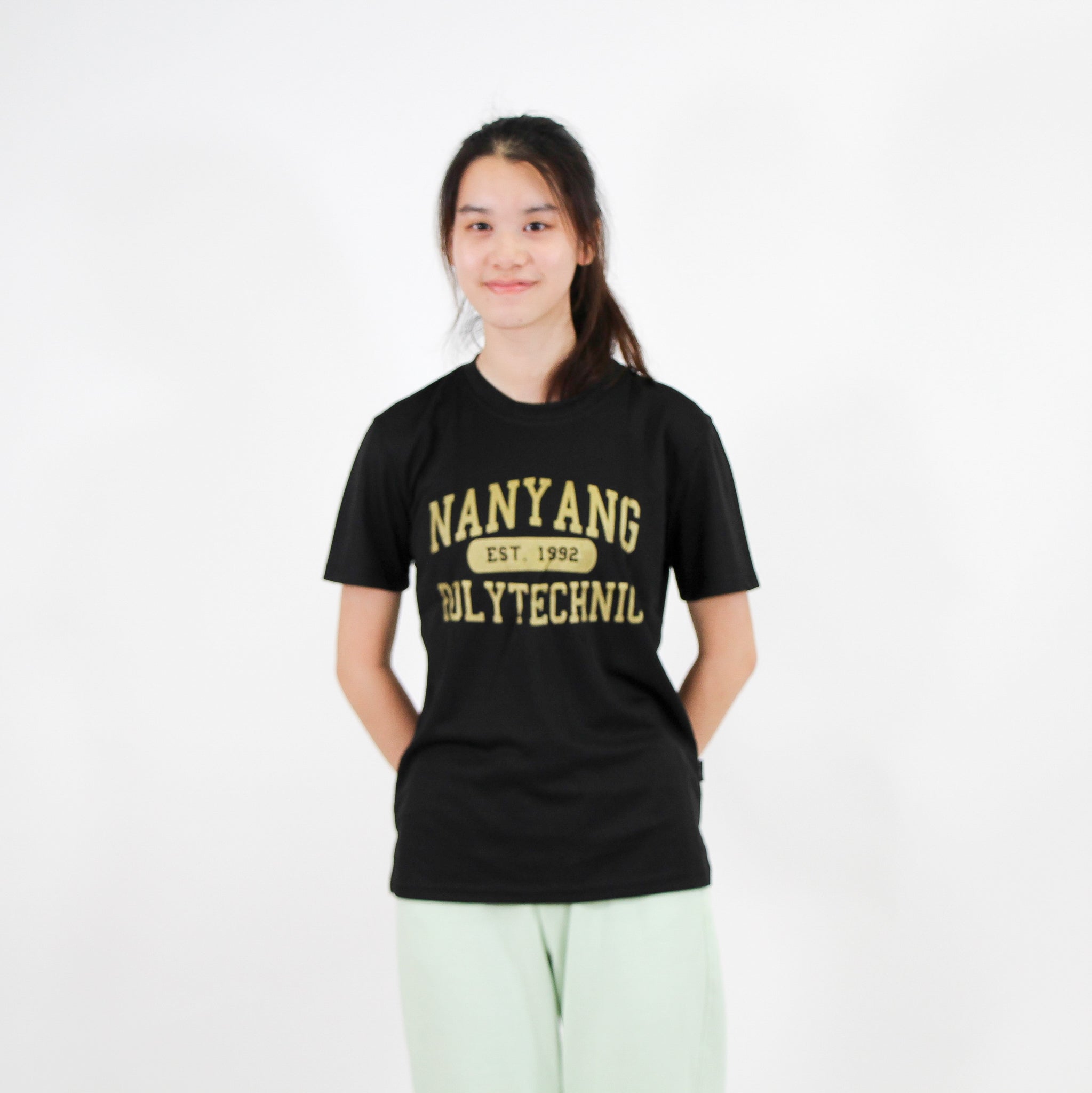 NYP 1992 DRI-FIT T-SHIRT (BLACK WITH GOLD FONT)