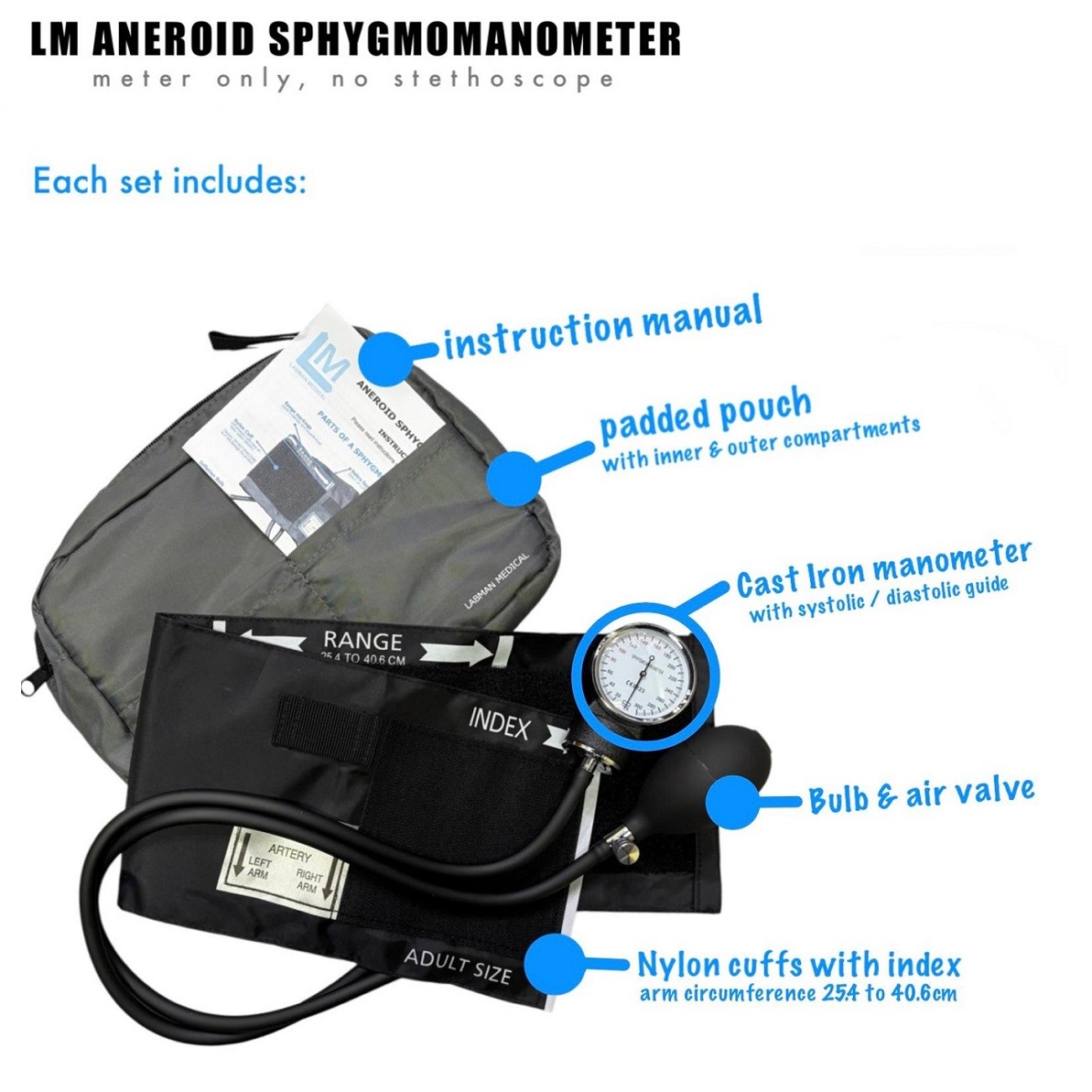 LABMAN ANEROID SPHYGMOMANOMETER