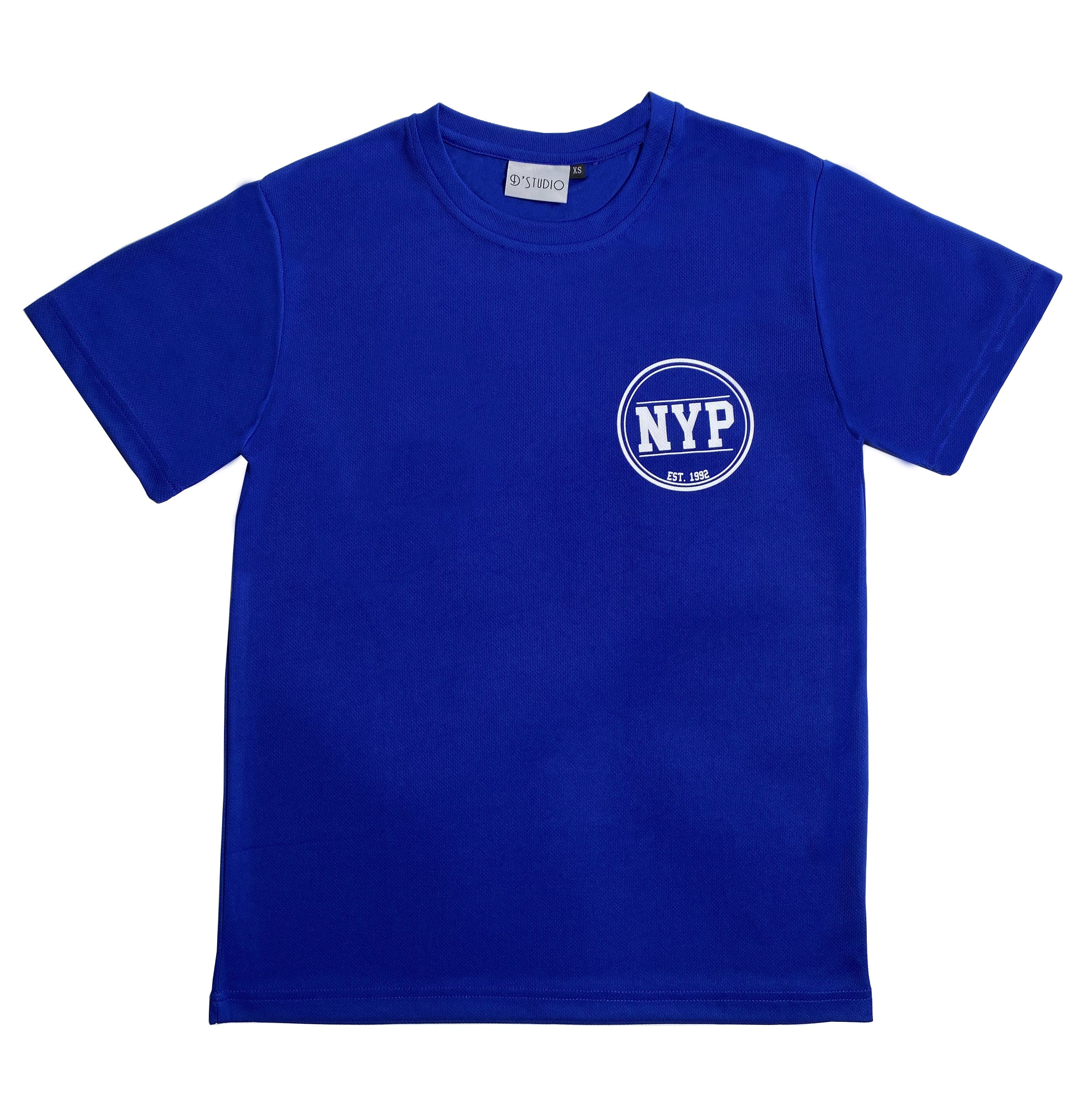 NYP LOGO R/N TEE ROYAL BLUE