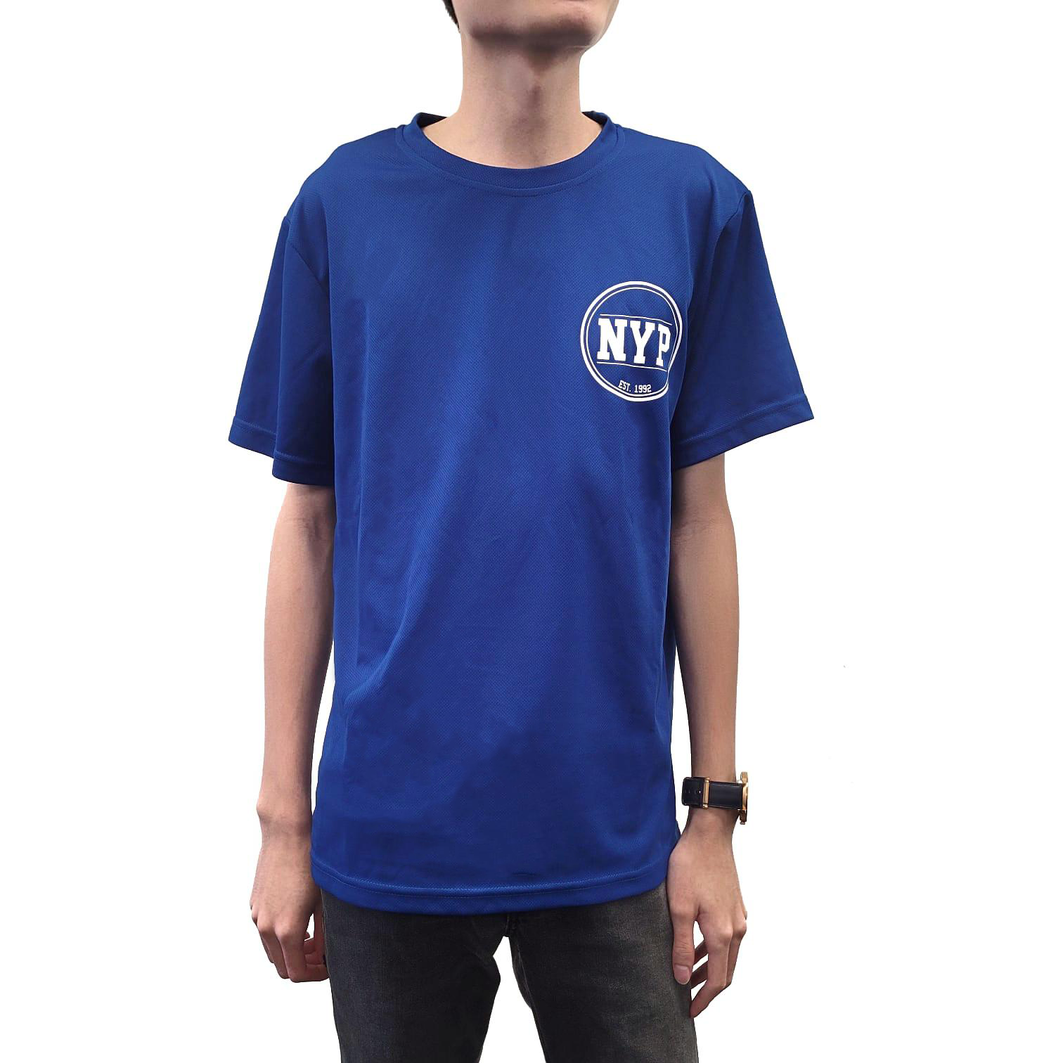 NYP LOGO R/N TEE ROYAL BLUE