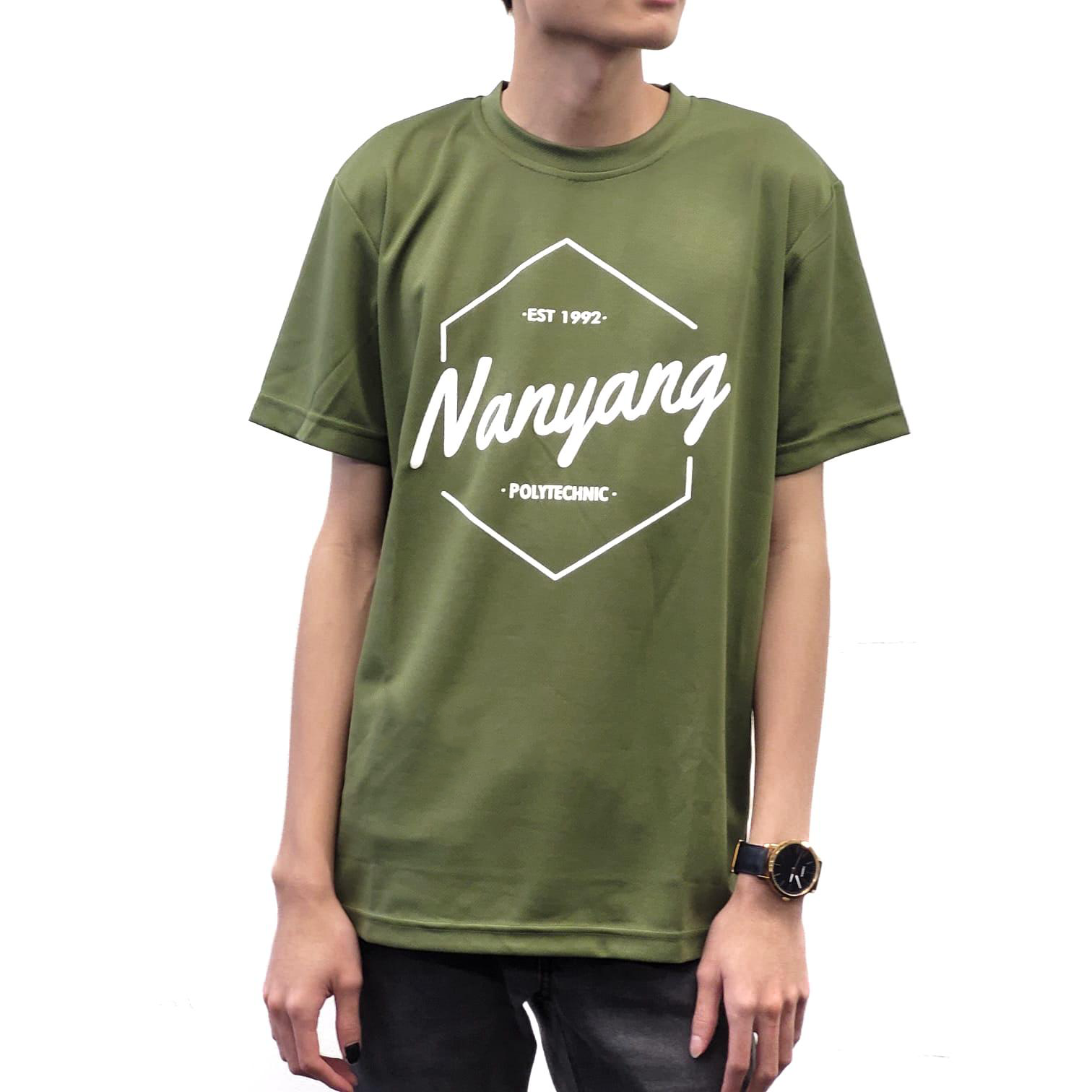 NYP HEX DRI FIT TEE ARMY GREEN