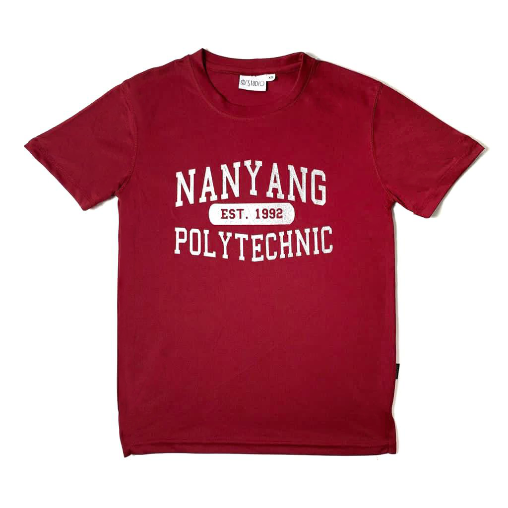 NYP 1992 DRI-FIT T-SHIRT (MAROON WITH SILVER FONT)