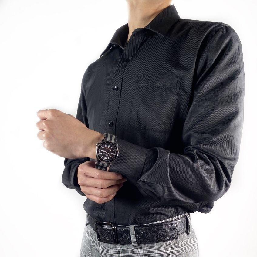 Poplin Finishing Formal Blouse (Black)