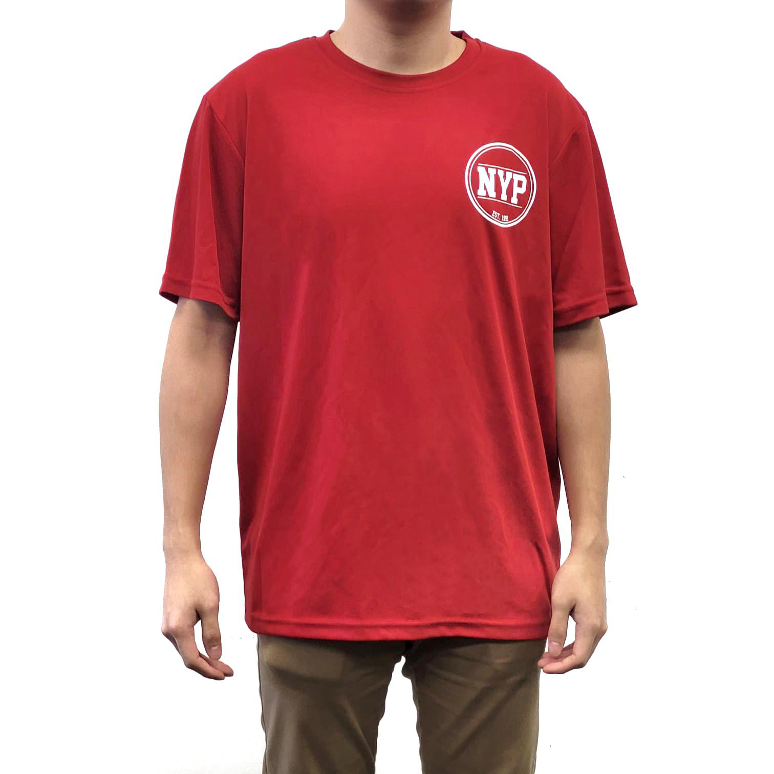NYP LOGO R/N TEE RED