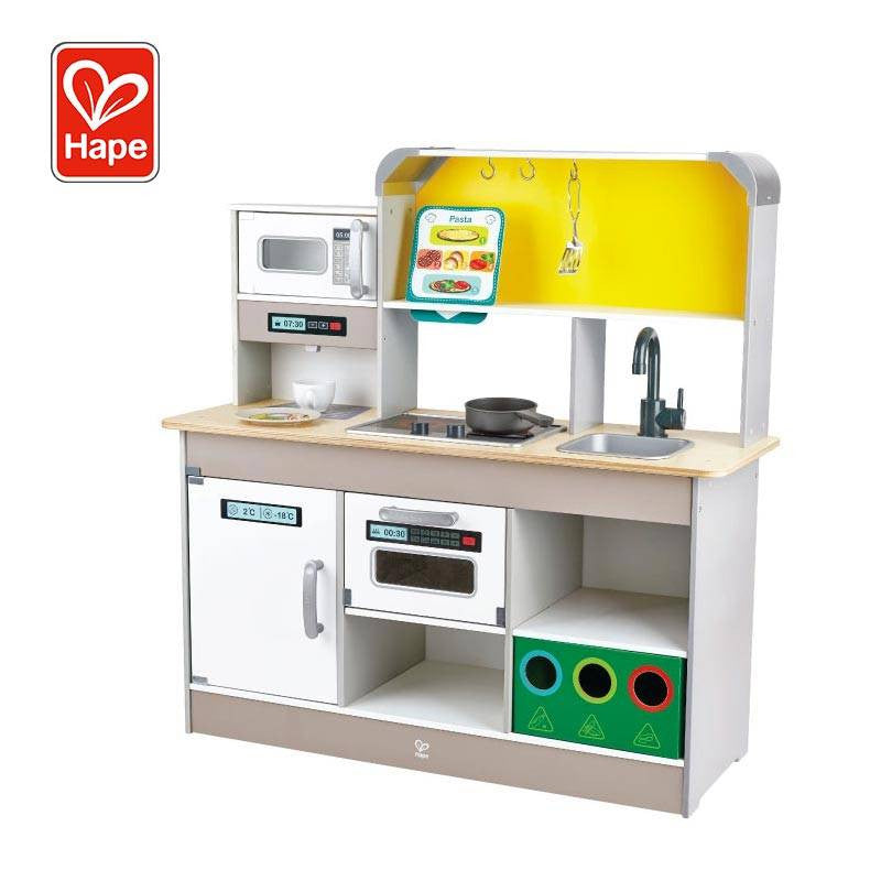 Hape 3177 Deluxe Kitchen Playset With Fan Fryer, Suitable For 3 Years and Above Children