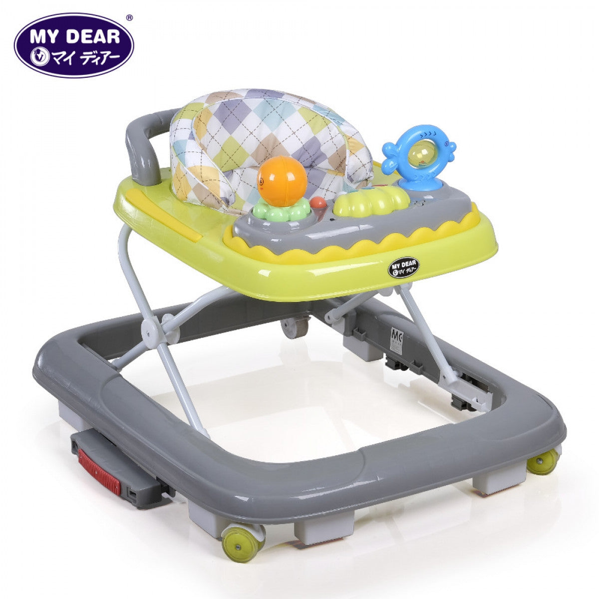 My Dear 20059 Baby Walker with Rocking Function, Detachable Music Tray & Anti Slip Pad