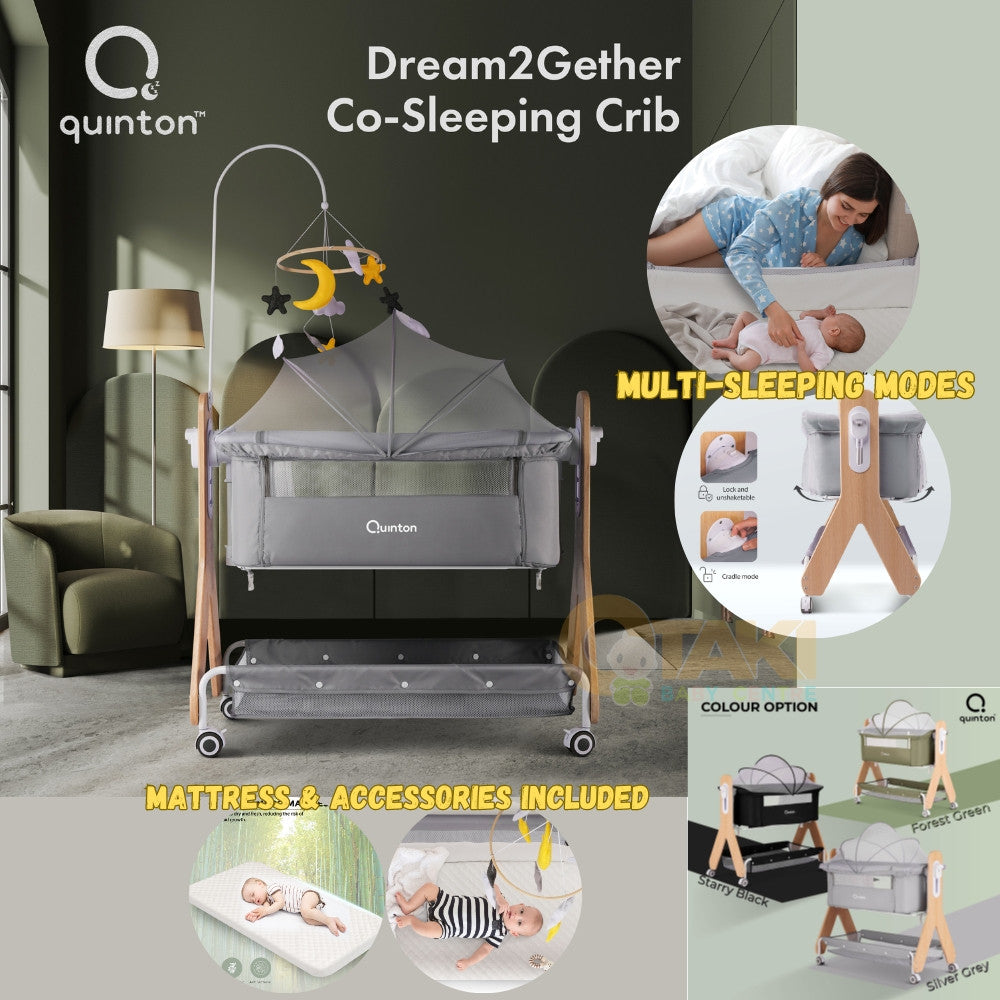 Quinton Dream2Gether Co-Sleeping Crib Multifunction Baby Bed Cot Bedside Katil Bayi