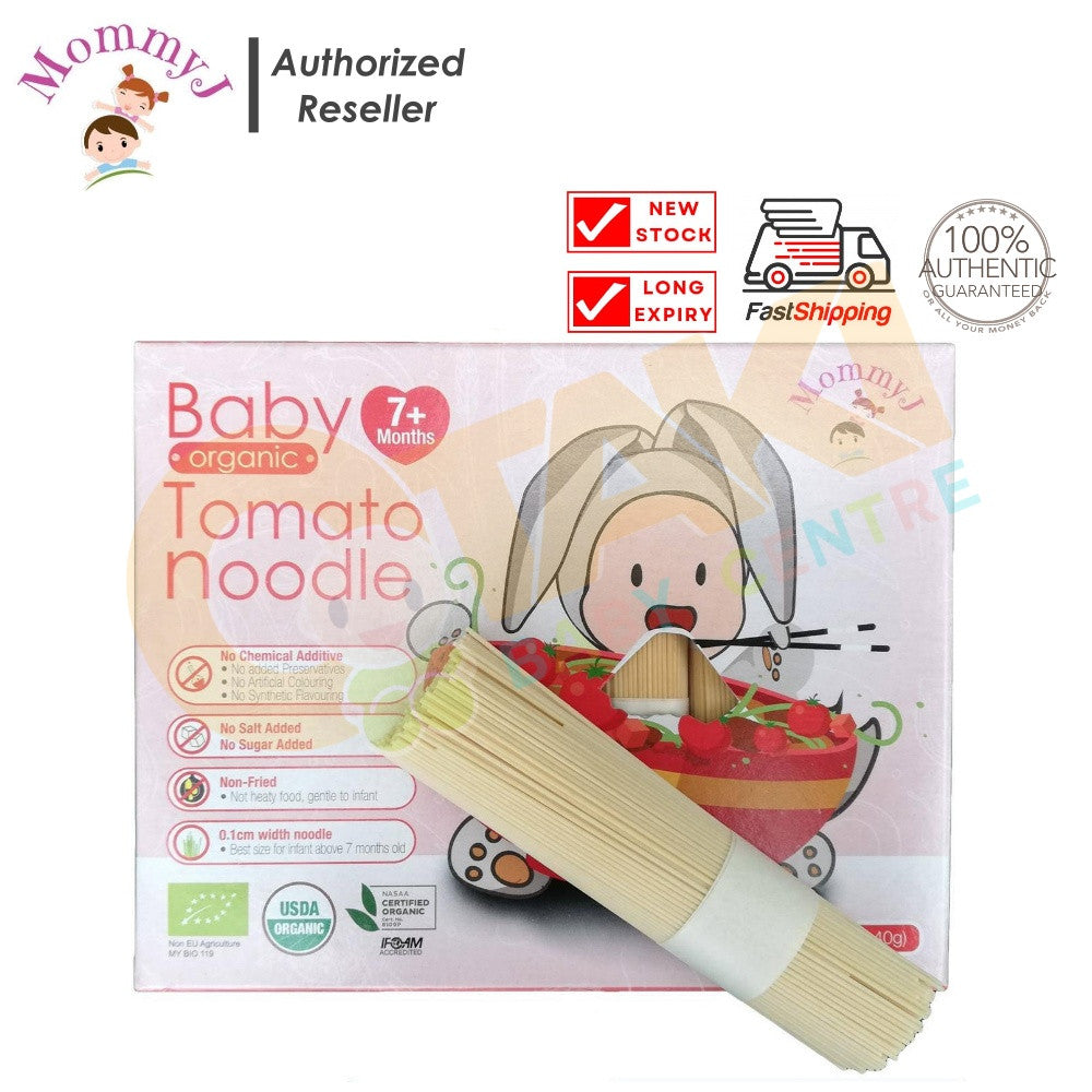 Mommy J Baby Organic Tomato Stick Noodle 200g 宝宝有机面条 Makanan Bayi MommyJ For 7 months+ (Expiry: 11/2024)