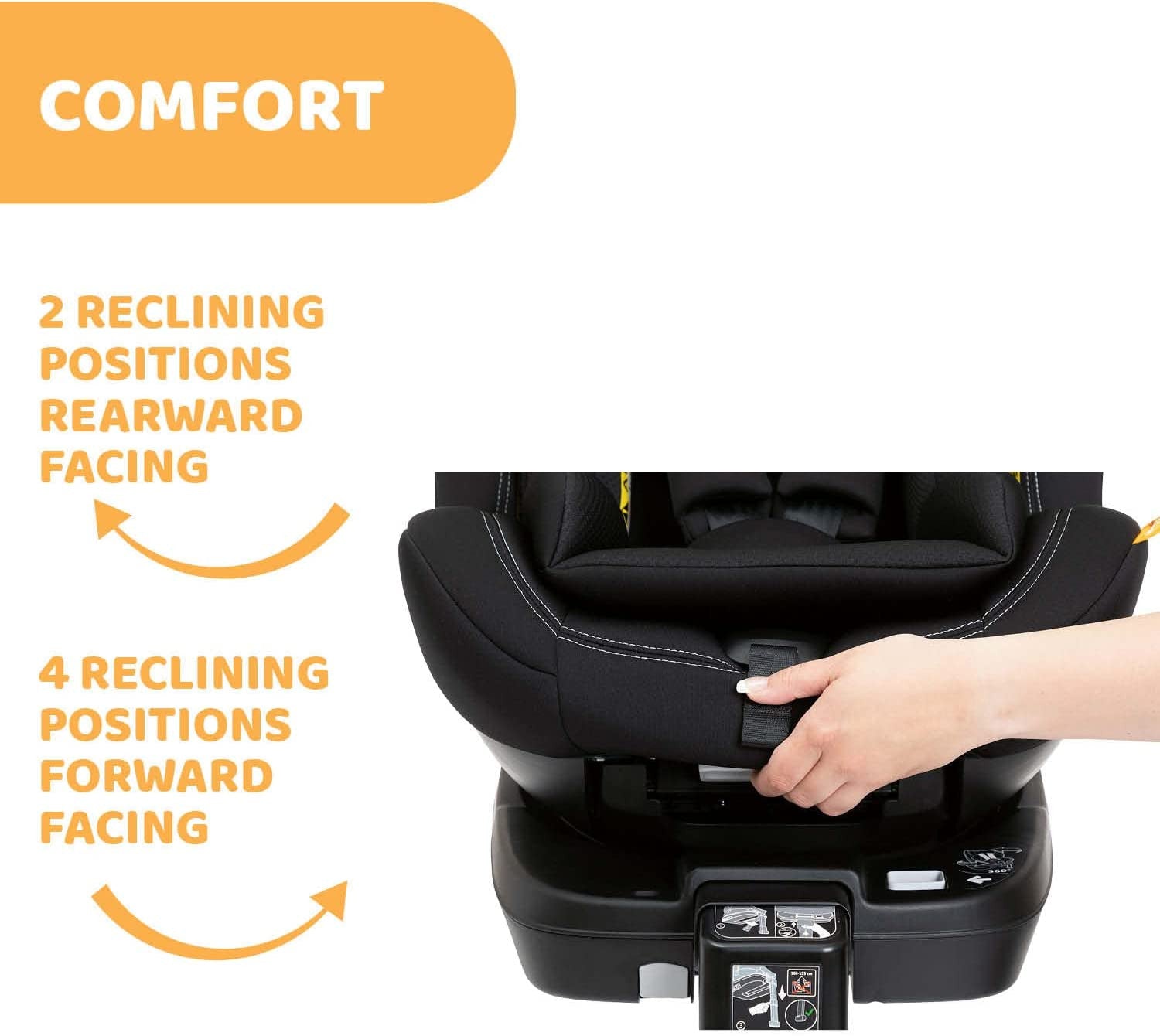 Chicco Seat3Fit Air I-Size Convertible Car Seat with 360 Spin Isofit (