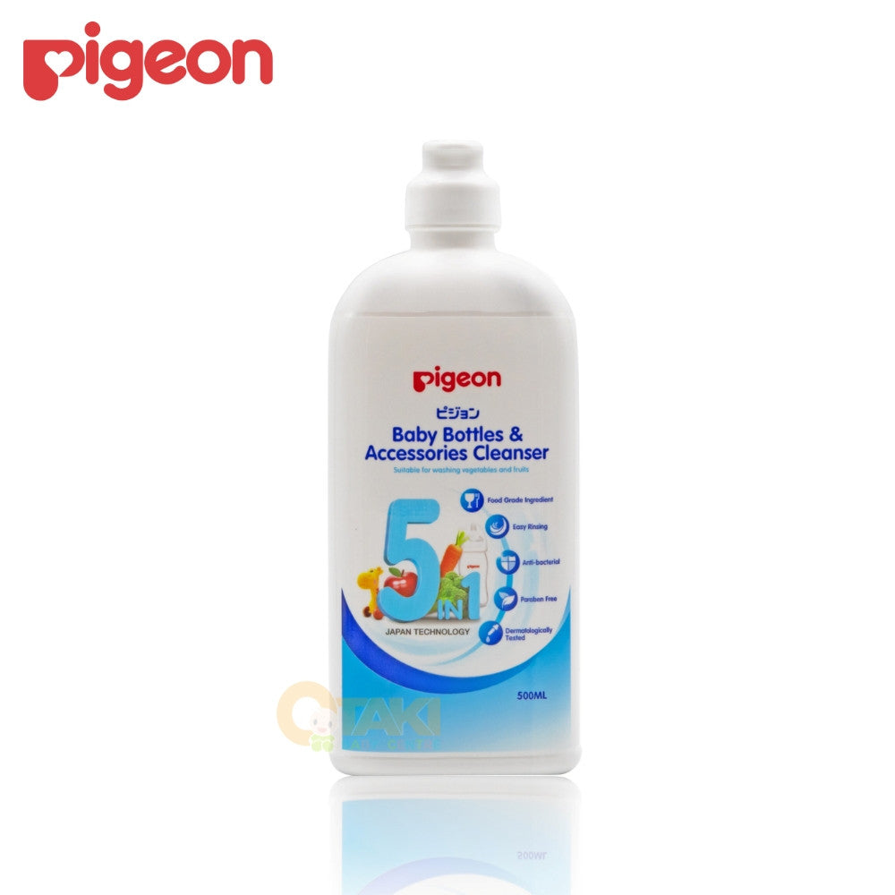 Pigeon Baby Bottles & Accessories Cleanser 500ml Food Grade Ingredient Bottle Wash, Can Wash Vegetable & Fruits too