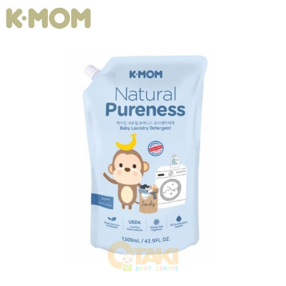 K Mom Natural Pureness Baby Laundry Detergent Refill Pack 1300ml