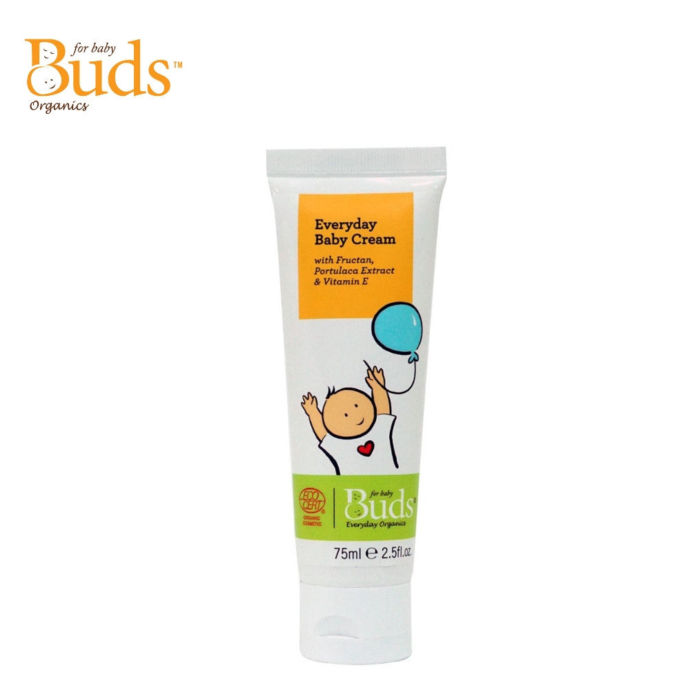 Buds Everyday Organics Baby Cream 75ml With Fructan, Portulaca Extract & Vitamin E