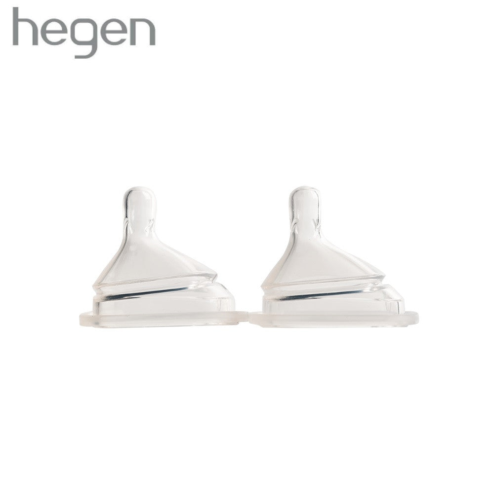 Hegen Bottle Teats Available in Slow, Medium, Fast or Thick Feed Flow (2 Pieces in 1 Pack)