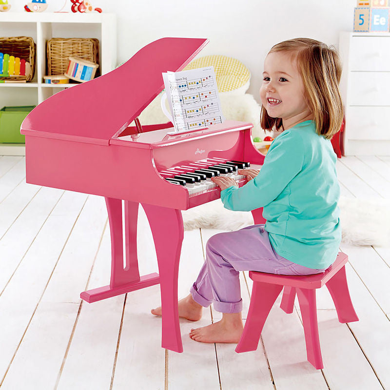 Hape Grand Piano Pink Color E0319 Suitable For Baby Girl 3 Years Old and Above