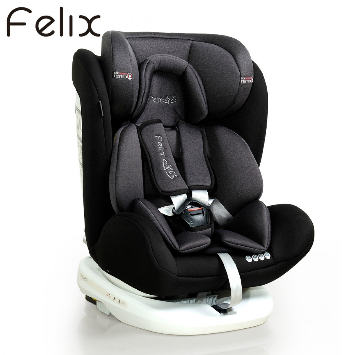My Dear 30050 Safety Car Seat with Isofix & 360 Degrees Rotation, Suitable for Newborn Baby to 12 Years Old
