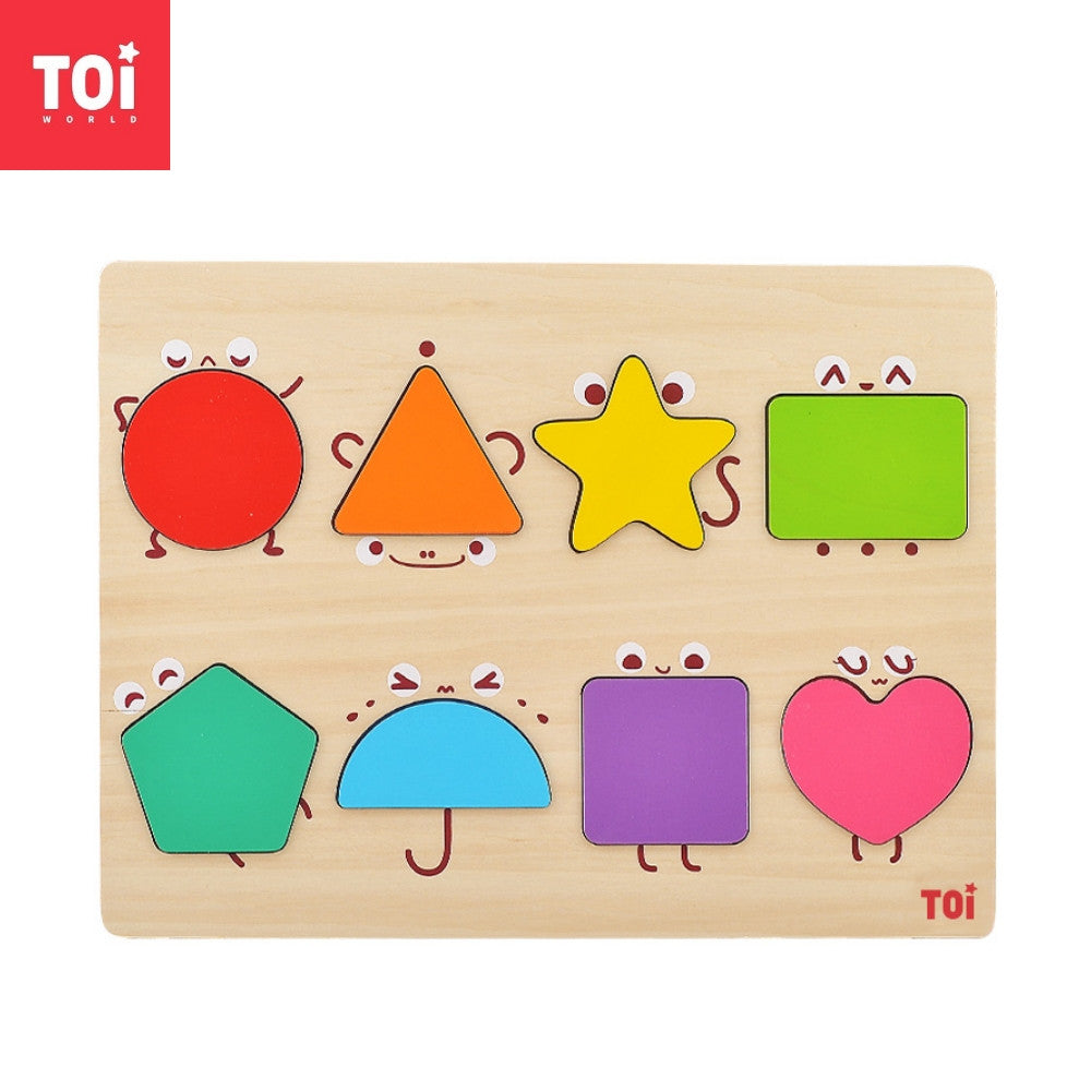 Toi World Fairy Shapes Puzzle Cognitive Development Wooden Toy