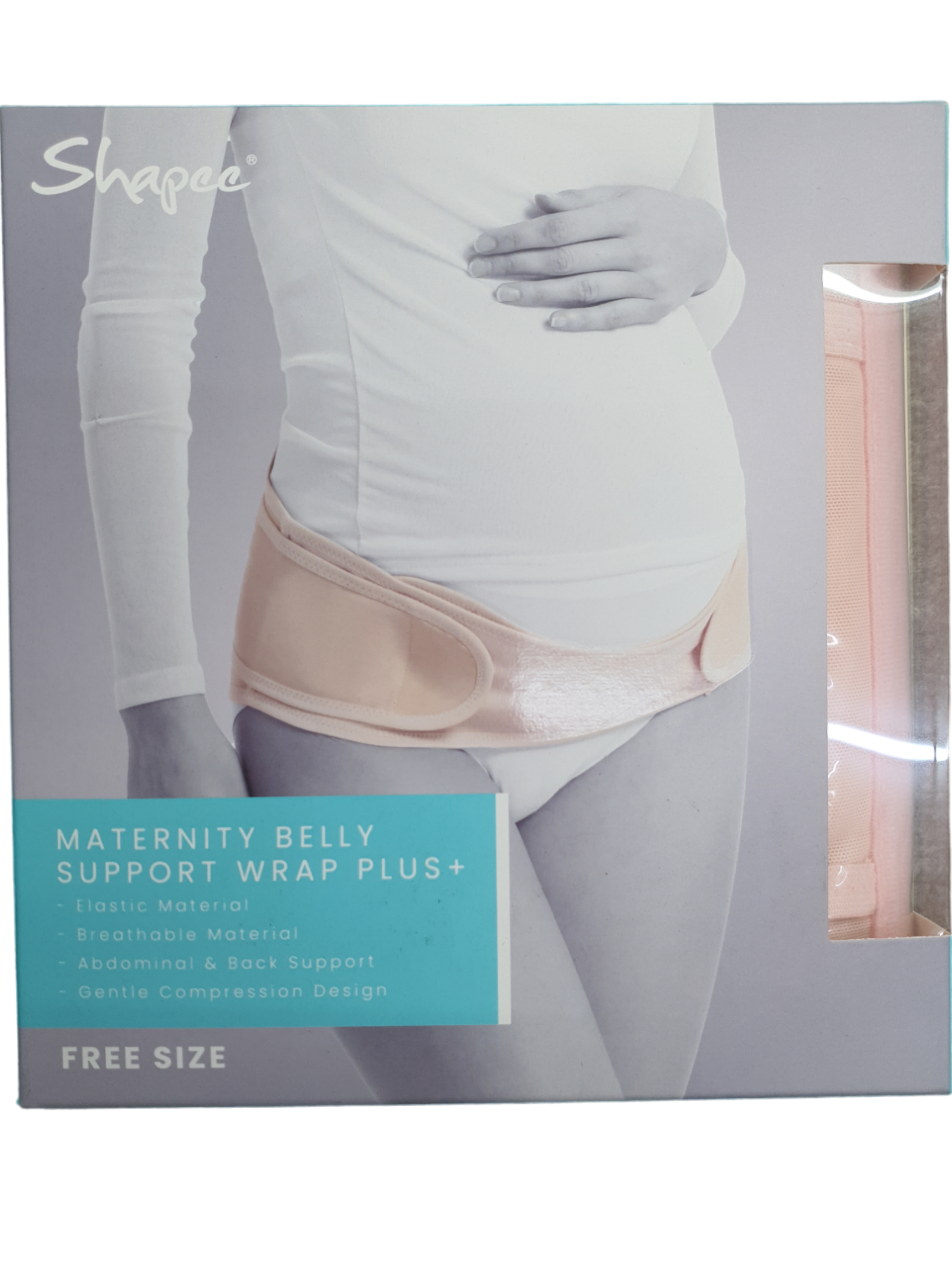 Shapee Maternity Belly Support Wrap Plus+ FREE SIZE Pink