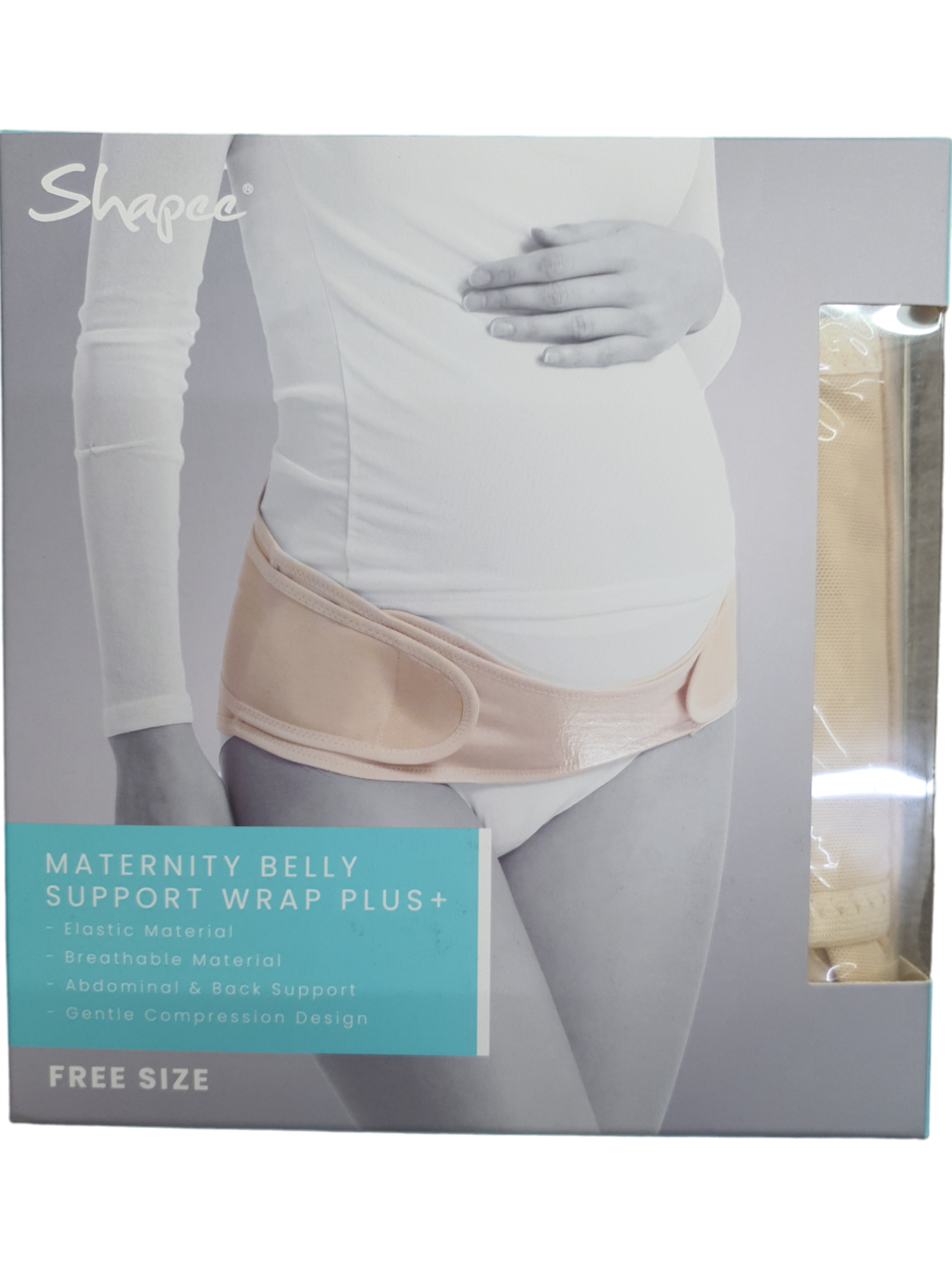 Shapee Maternity Belly Support Wrap Plus+ FREE SIZE Beige
