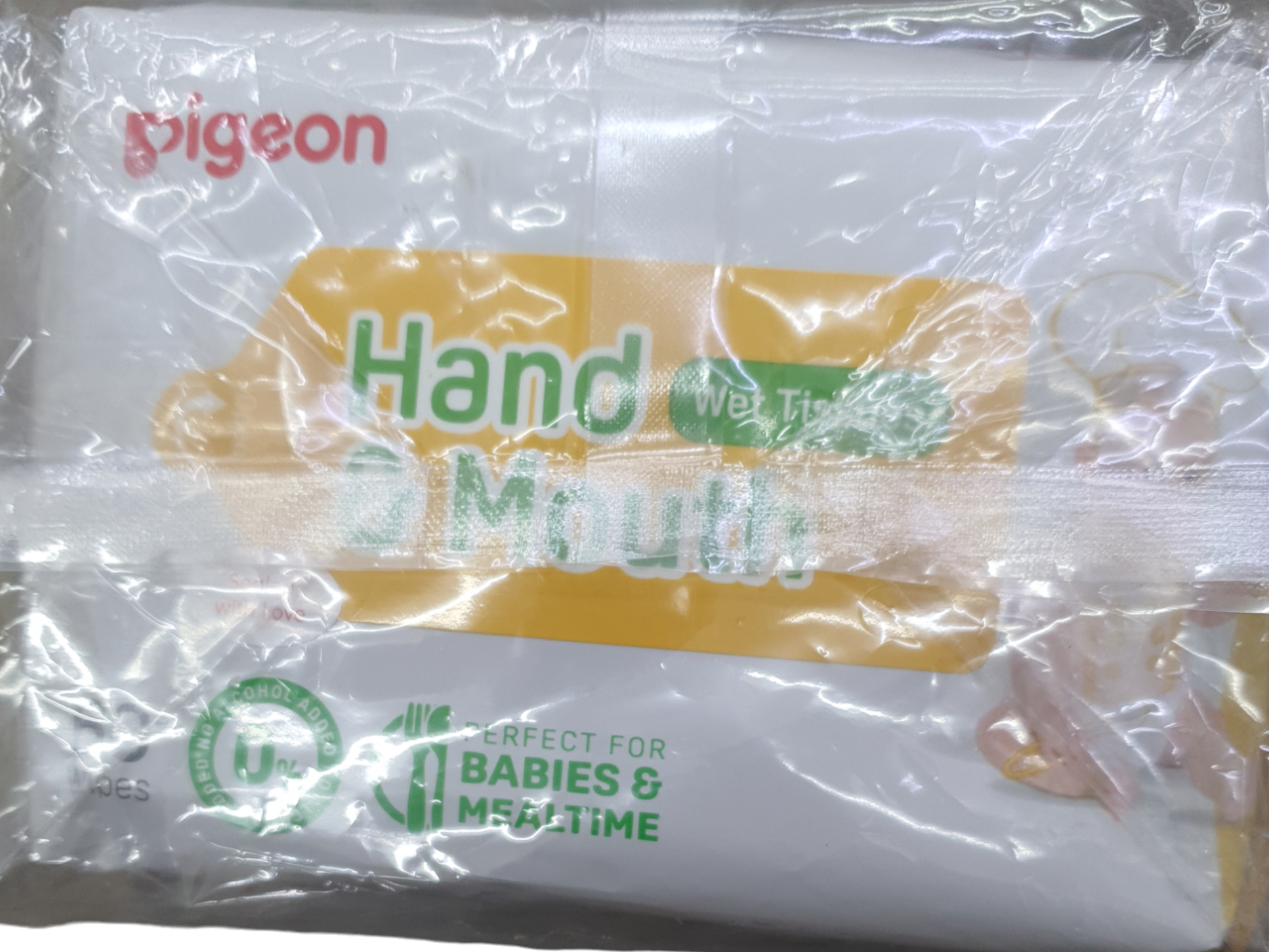 PIGEON HAND & MOUTH WET TISSUES 60 X 2