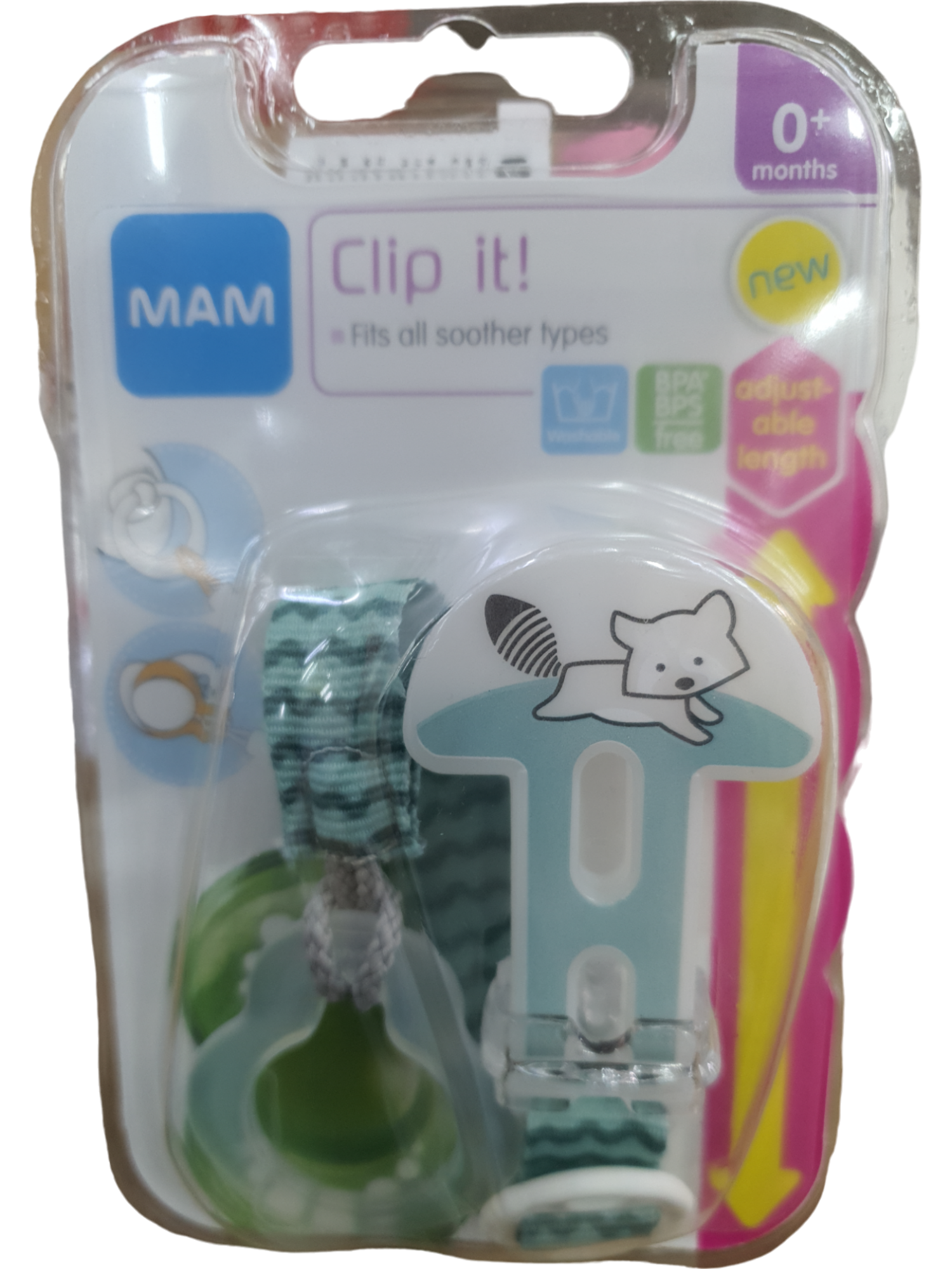 MAM SOOTHER CLIP BLUE