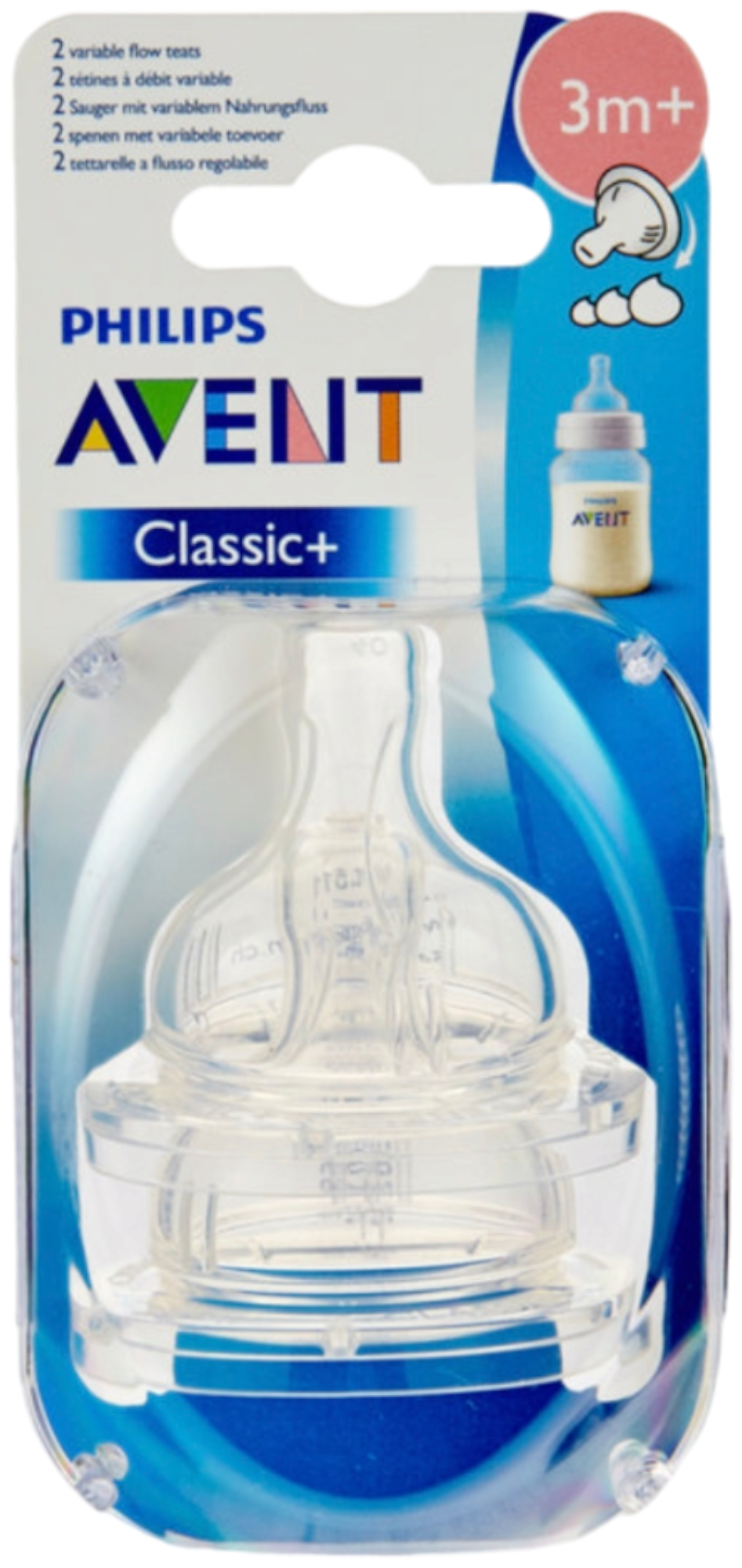 Philips Avent Classic Teats variable Flow 3-m+