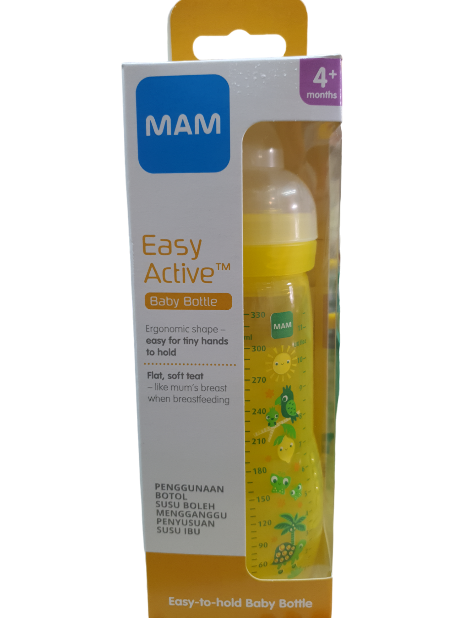 Mam Easy Active Bottle PP 330ml Yellow
