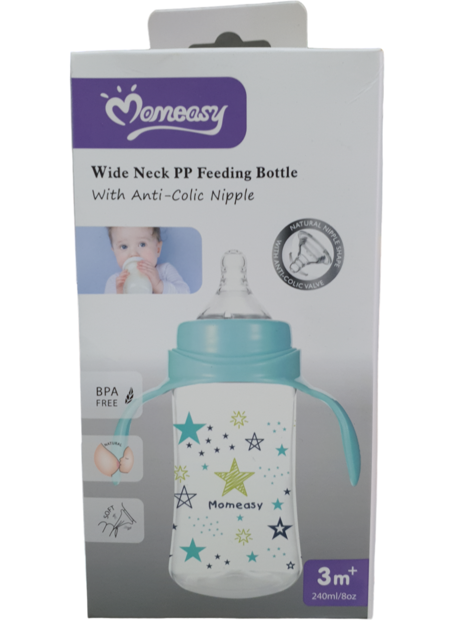 Momeasy Wide Neck Bottle PP 240ml