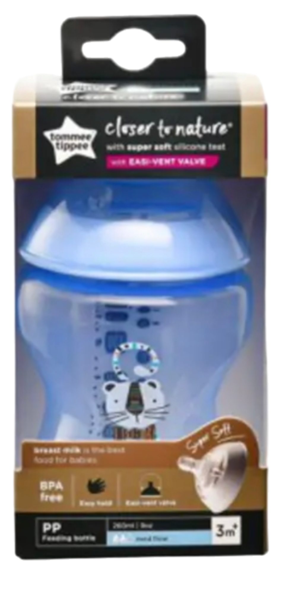 TOMMEE TIPPEE 9OZ TINTED BOTTLE BLUE