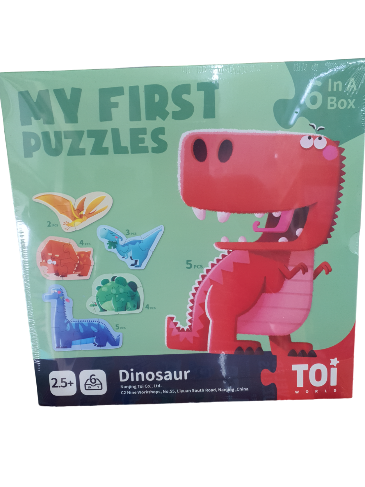 TOI MY FIRST PUZZLES DINOSAUR 6IN1