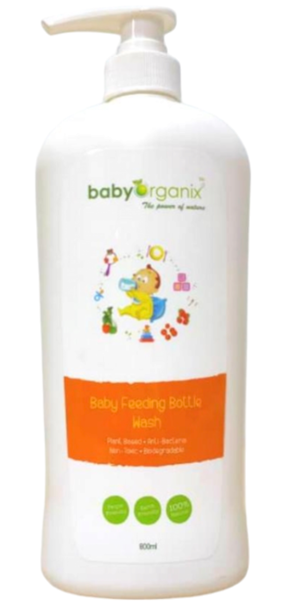 Baby Organix Baby Feeding Bottle Wash 800ml